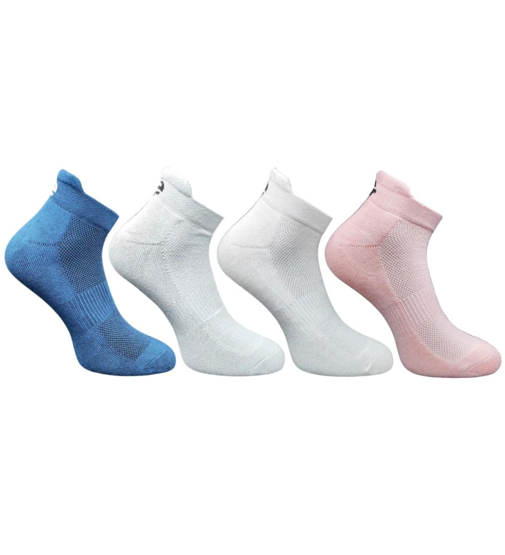 4_Pair Set Unisex Casual Cotton Printed Ankle Length Socks (Multicolor)-PID63441