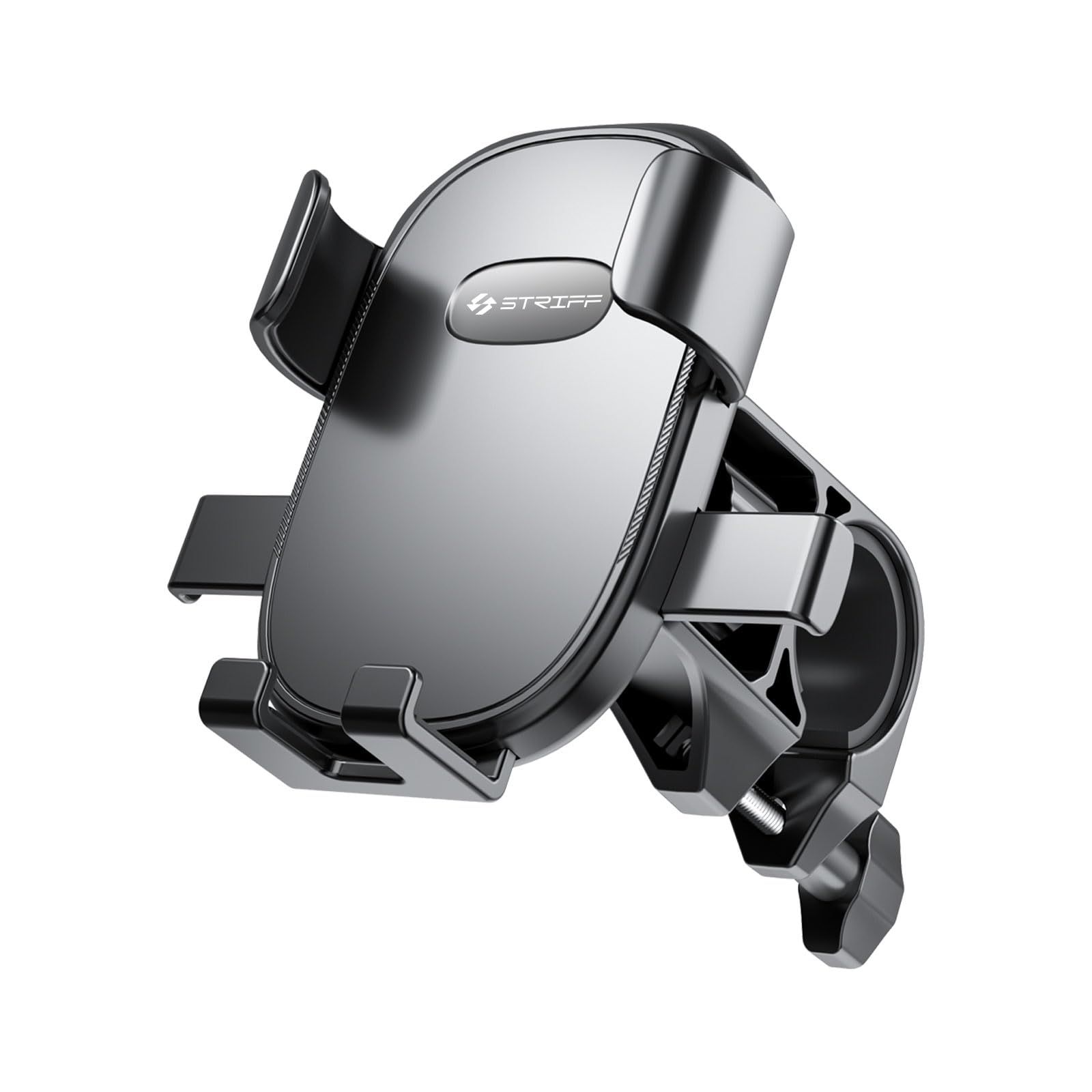 STRIFF MoRide 1 Mobile Holder for Bikes, Bike Smartphone Holder, Mobile Stand for Bike, Phone Holder for Bikes GPS nevigation Firm Locking Anti Shake,360 Degree Rotation, bycle (Black) STRIFF MoRide 1 Mobile Holder for Bikes, Bike Smartphone Holder, Mobi