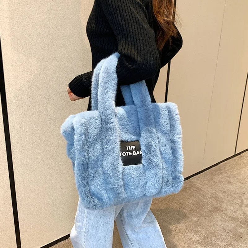 Bm9357 Designer Plush The Tote Bags Autumn Winter New Style Women Fluffy Tote Bags Fashion Designer Bag Handbags