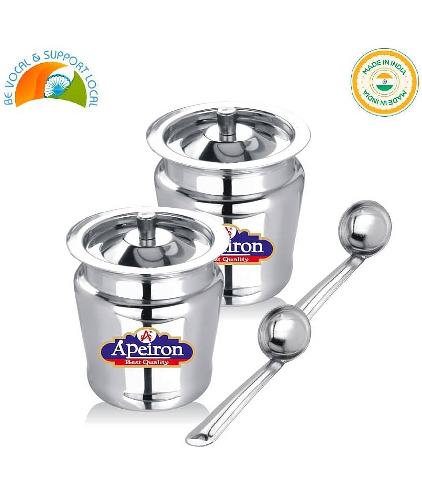 APEIRON APPLE GHEE POT Steel Food Container Set of 2 300 mL