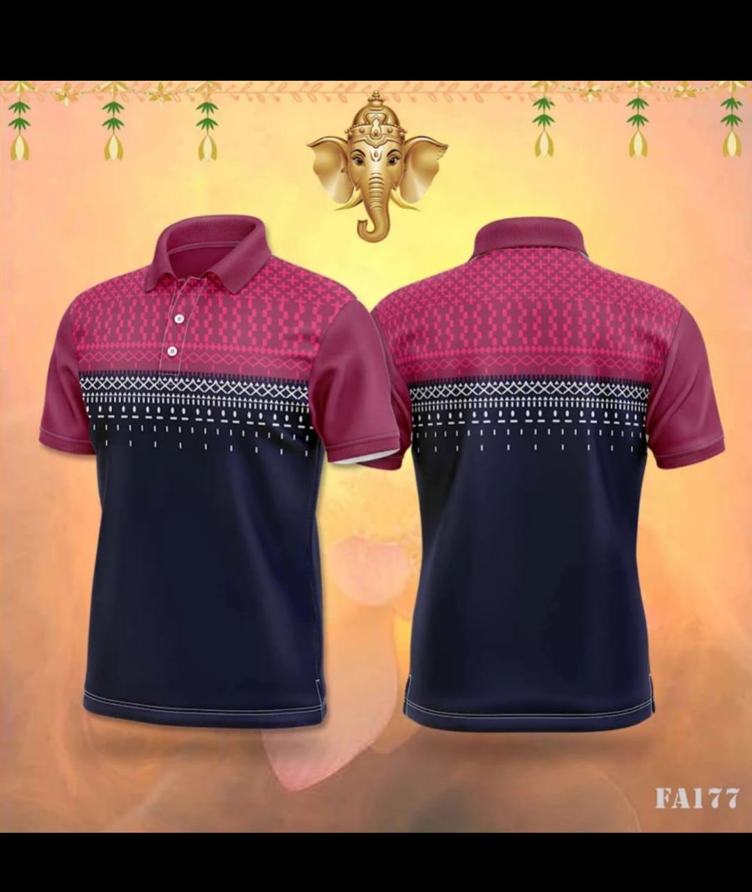 Tejaswini Creation Polo T-Shirt (1 unit) | Graphic Print, Polo Neck | Casual Wear