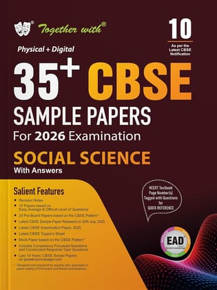 Together with 35+ Sample paper Social Science class 10 with 2026 examinations [Paperback] [Oct 30, 2024] Together with