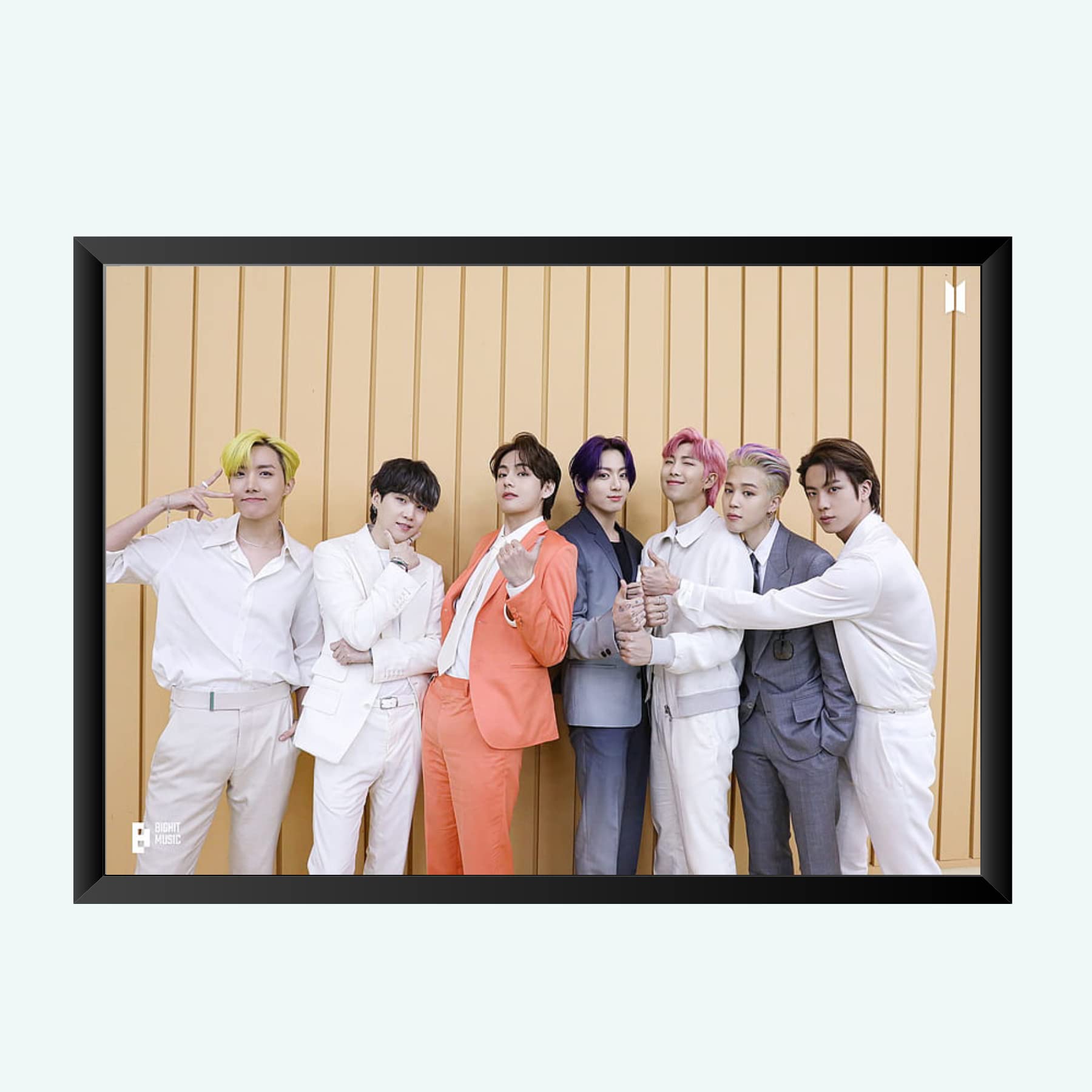 Nokkes Bts Army Bangtan Boy V suga J-Hope Jungkook Jin Jimin Rm 8X12 Inch Size Photo Frame Photo Home Office_bts2_42