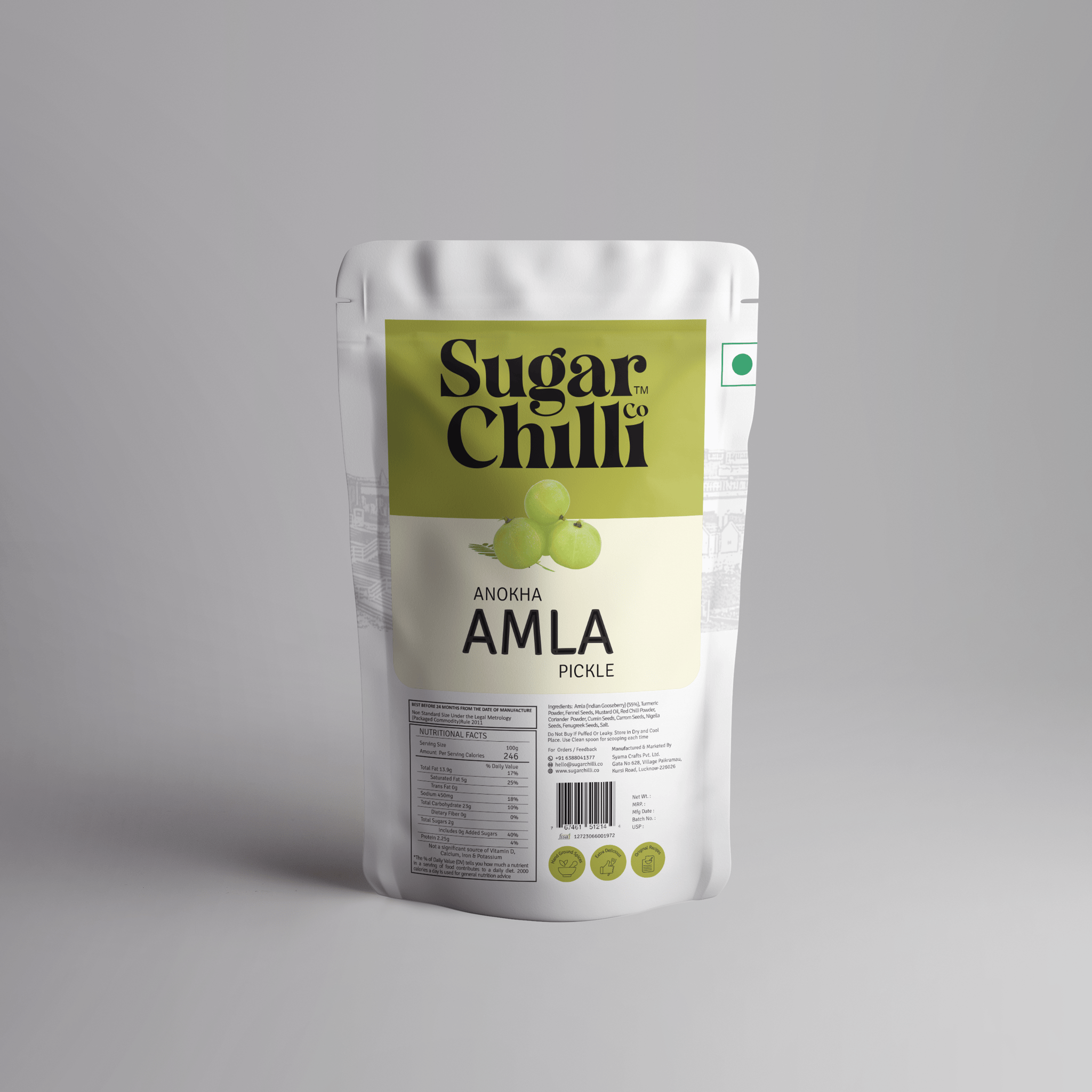 Home-made Alma Pickle (Food-Grade Safe Pouch)