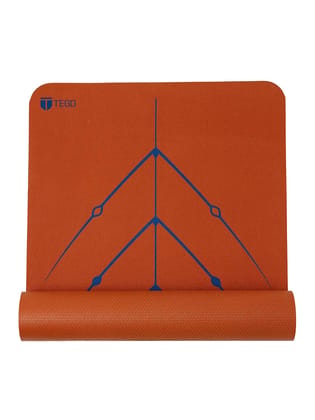 TEGO Stance Truly Reversible Yoga Mat with GuideAlign - (Without Bag ) (Colour - BRONZE NAVY, Size - 5 MM) by Total Sporting And Fitness Solutions Pvt Ltd TEGO Stance Truly Reversible Yoga Mat with GuideAlign - (Without Bag ) (Colour - BRONZE NAVY, Size - 5 MM) by Total Sporting And Fitness Solutions Pvt Ltd