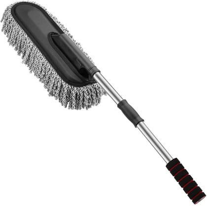 Retractable Flexible Microfiber Car Duster with Handle – 360° Rotating Car Cleaning Mop | Dusting Brush for Car Interior, Dashboard & Home Cleaning Tool Retractable Flexible Microfiber Car Duster with Handle – 360° Rotating Car Cleaning Mop | Dusting Brush for Car Interior, Dashboard & Home Cleaning Tool