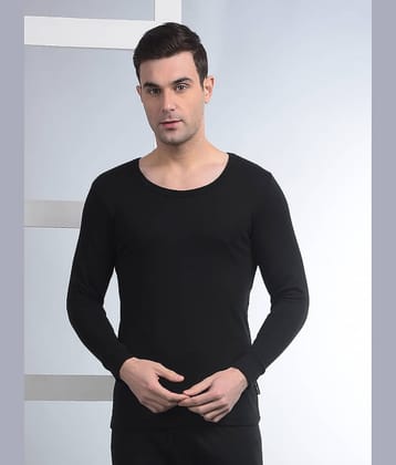 Force NXT Pack of 1 Cotton Blend Thermal Tops For Men's ( Black )