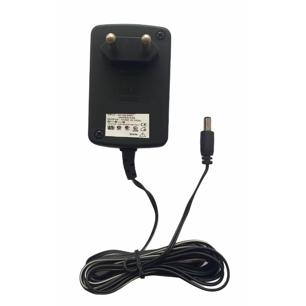 10V 1A Power Adapter, Power Supply AC Input 100 240 V and Output 10V 1A for Set Top Box-DTH Box, CCTV System, Router, Other Electronics and IT Gadgets with DC Pin (Black)