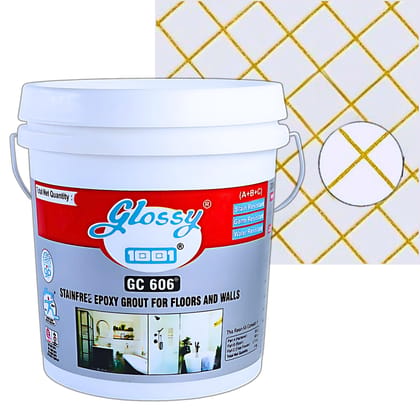 1001 GC 606 Stainfree Epoxy Grout for Floors and Walls, Professional-grade Solution for Both Residential and commercial spaces, Stain Resistance and Water Resistance. (Glitter Gold, 5kg)