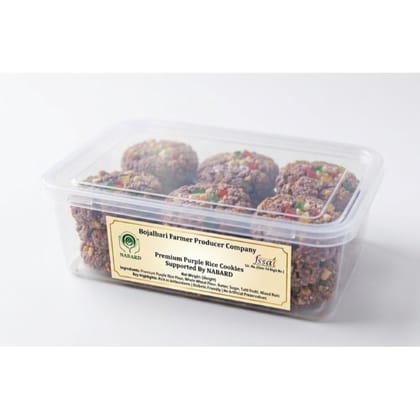 Premium Purple Rice Cookies - 350 gm - One plastic container