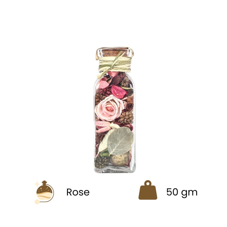 Rose Fragrant Dried Flowers Potpourri Jar for Home Decor