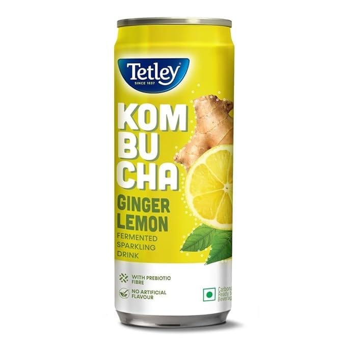 Tetley Kombucha Ginger Lemon - 265 ml