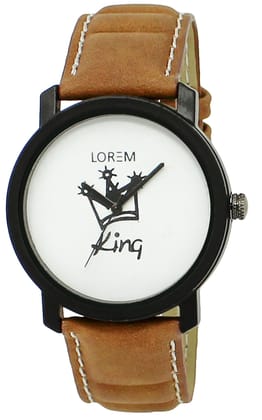 LOREM White & Black King Analog Watch for Men LR18-UF LOREM White & Black King Analog Watch for Men LR18-UF