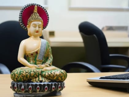 Serene Meditating Buddha Statue 11 Inch