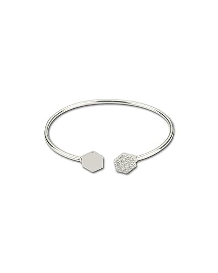 AABHA Silver Women Kada Bracelet (Silver, 2.3)
