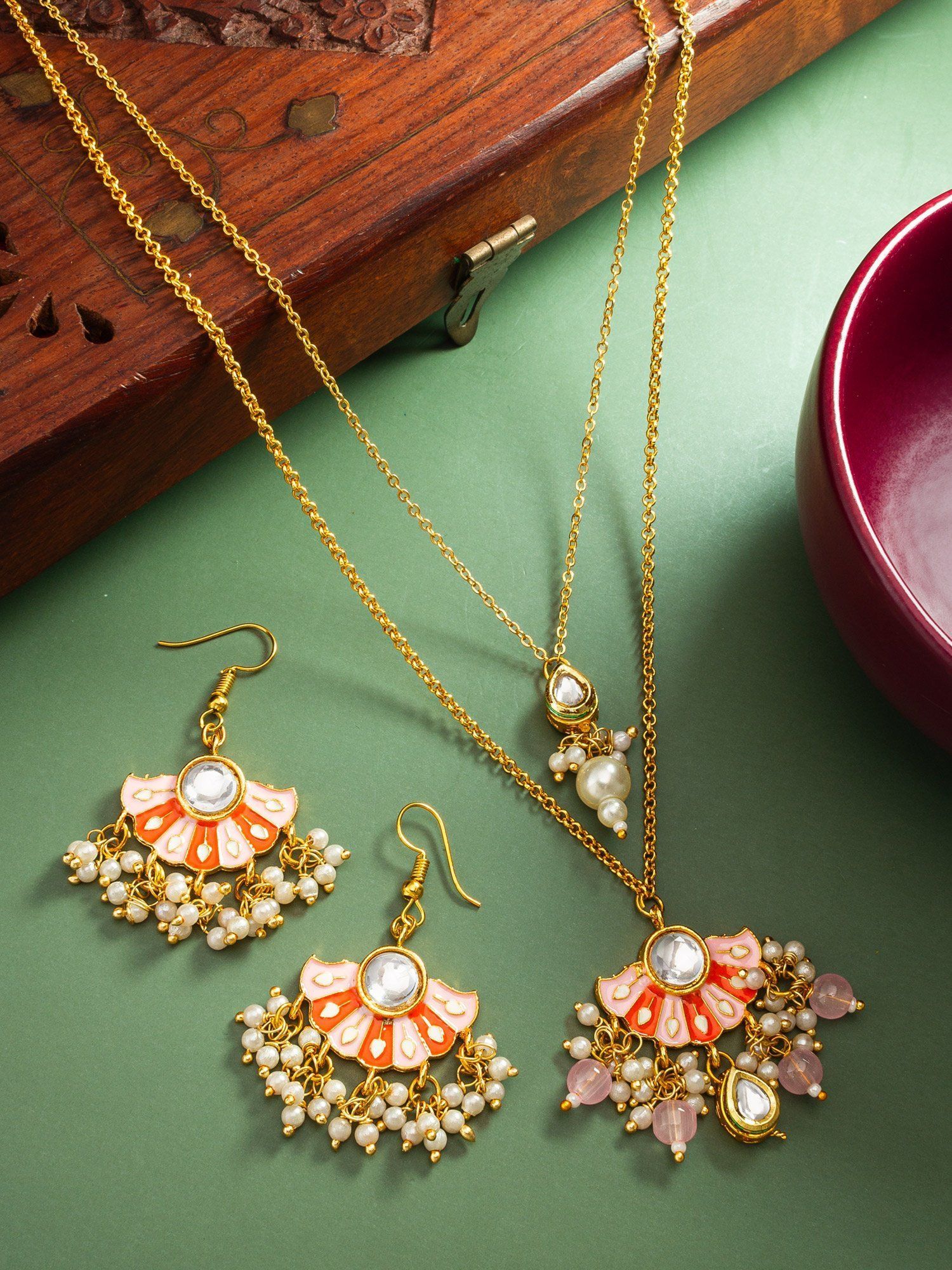 Morison Golden Royal Necklace Set A Statement of Elegance