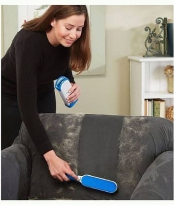 KOKIWOOWOO Pet Fur and Lint Remover Dog Hair Remover Multi-Purpose Double Sided Self-Cleaning and Reusable Pet Fur Remover Large for Home Use & Small for Travelling ( 2 Paw Sticker Free )