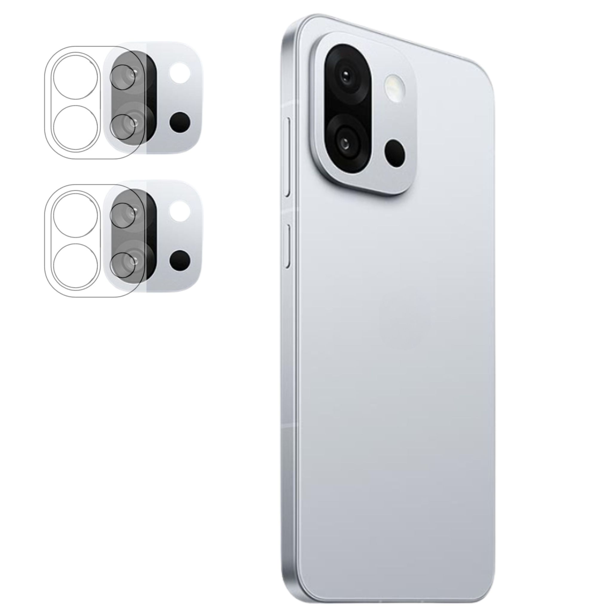 ISAAK Back Camera Lens Protector compatible for OnePlus 13s (Pack of 2)