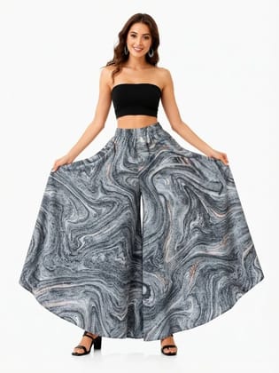 UNeR Women's Printed Wide Leg Palazzo
