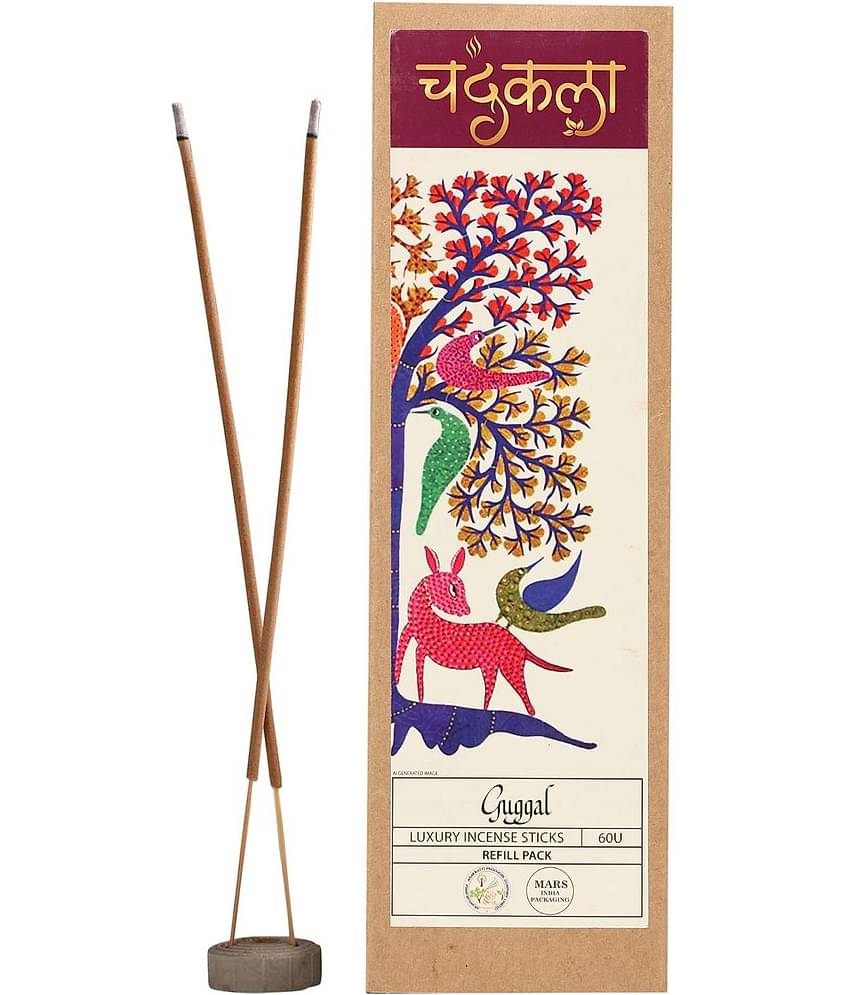 Chandrakala Incense Stick Guggal 60 Pieces ( Pack of 1 )
