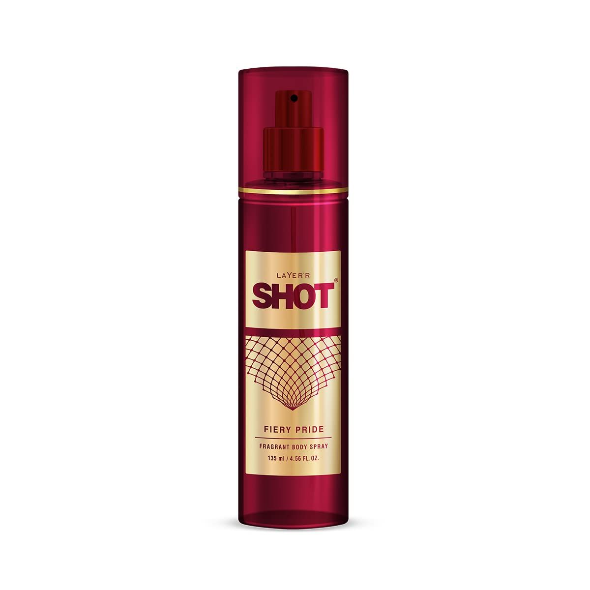 Layer'r Shot Fiery Pride Body Spray for Men -135ml | Long-Lasting & Skin-Friendly Premium Fragrance | For Men