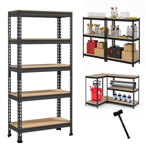 Basics 5-Tier Multipurpose Storage Rack 63 x 24 x 12"