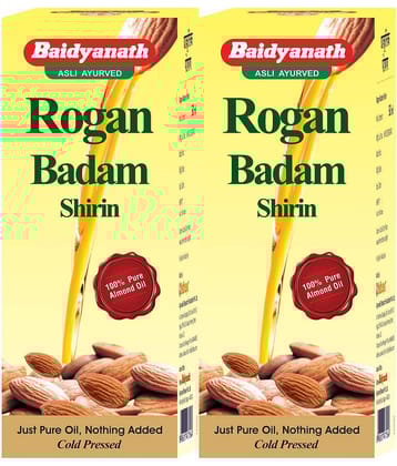 Baidyanath Rogan Badam Oil Almond Oil 25 Ml (Pack of 2)