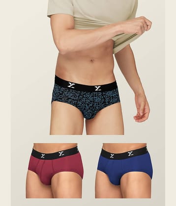 XYXX Pack of 3 Modal Briefs For Men's ( Multicolor )