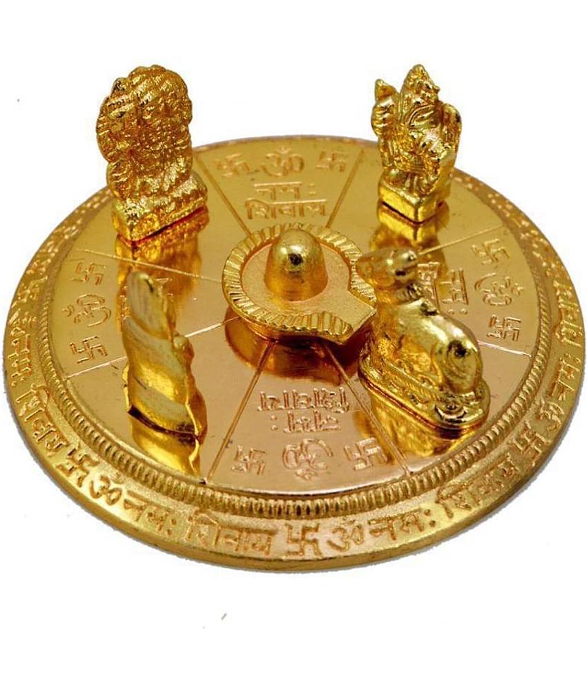 DvR ClicK - Brass Shiv Family 4 cm Idol