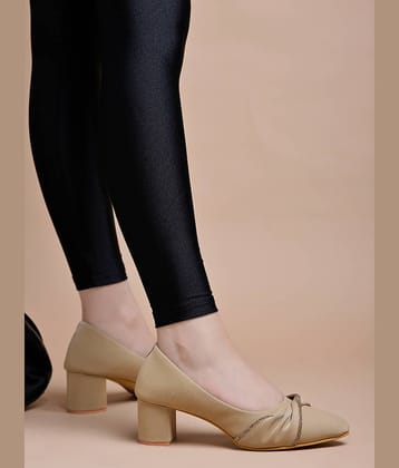 Stylestry Beige Women's Pumps Heels