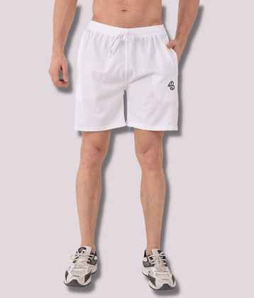 Forbro - White Polyester Men's Shorts ( Pack of 1 )
