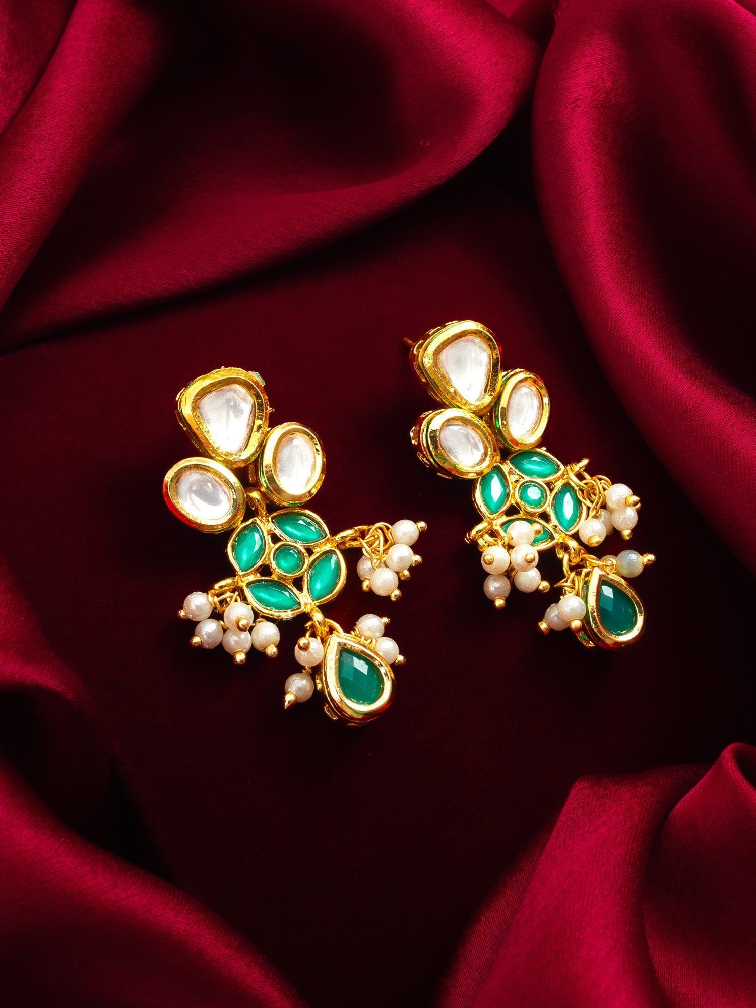 Morison Golden Lace Earrings Delicate Intricacy