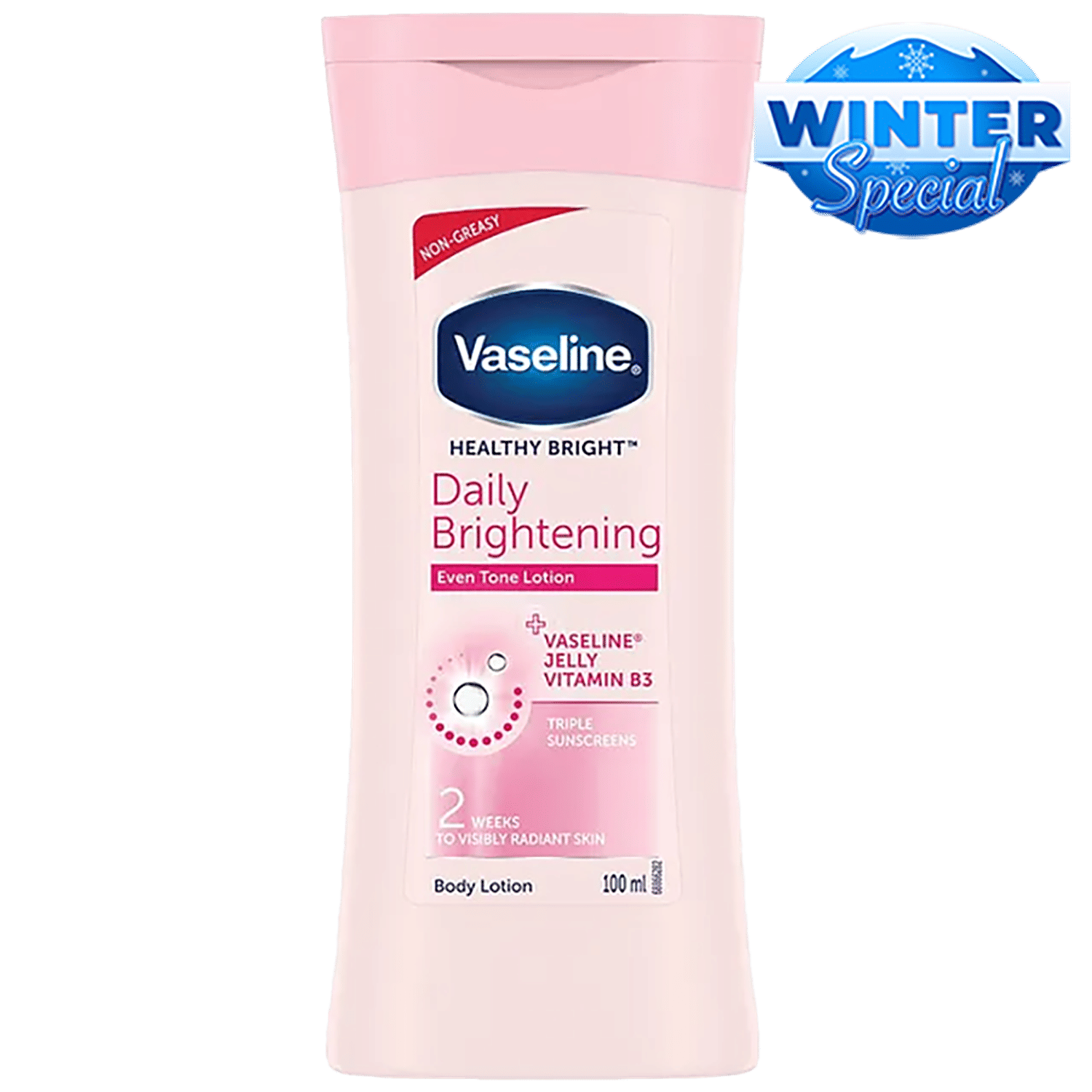 Vaseline Healthy Bright Daily Brightening Even Tone Body Lotion, 100 Ml