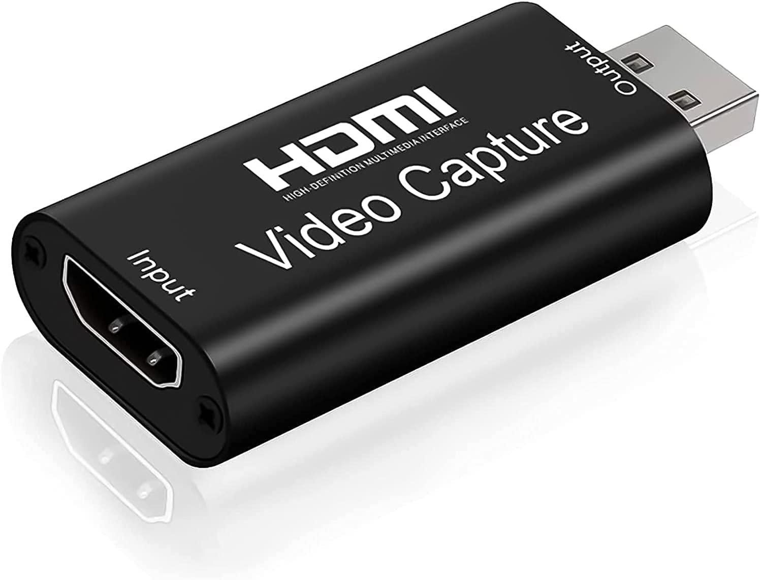 HDMI 4K Video Capture Card, Game Capture Card, Cam Link Card, Video Capture Device HDMI to USB 2.0 for Gaming, Streaming, Compatible with Nintendo Switch, PS3/4, Xbox One