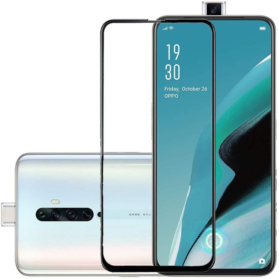 PLUGTECH Advanced Tempered Glass With Anti-Explosion 9H Hardness Edge-To-Edge Coverage Screen Guard for OPPO RENO2F