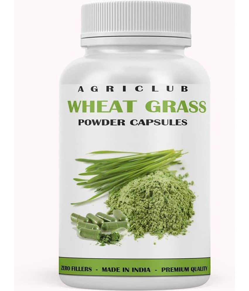 AGRI CLUB Wheat Grass Capsule 60Pcs Pack of 1