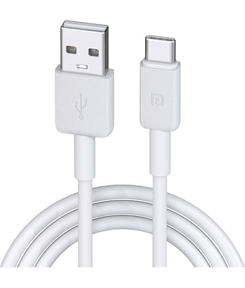 Portronics White 3A Type C Cable 1 Meter
