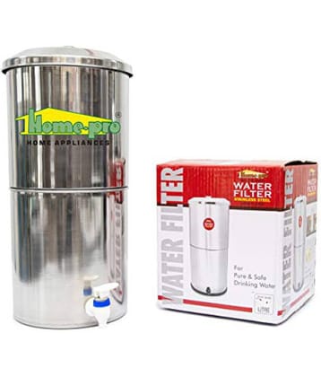 Homepro Manual 21 Ltr Stainless Steel Water Filter purifiers with 2 Ceramic Candle
