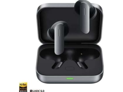 Realme Buds Air7 with 52dB ANC, 12.4mm Driver, 52hrs Playback, IP55 & 45ms Low Latency Bluetooth&nbsp; - Slate Grey
