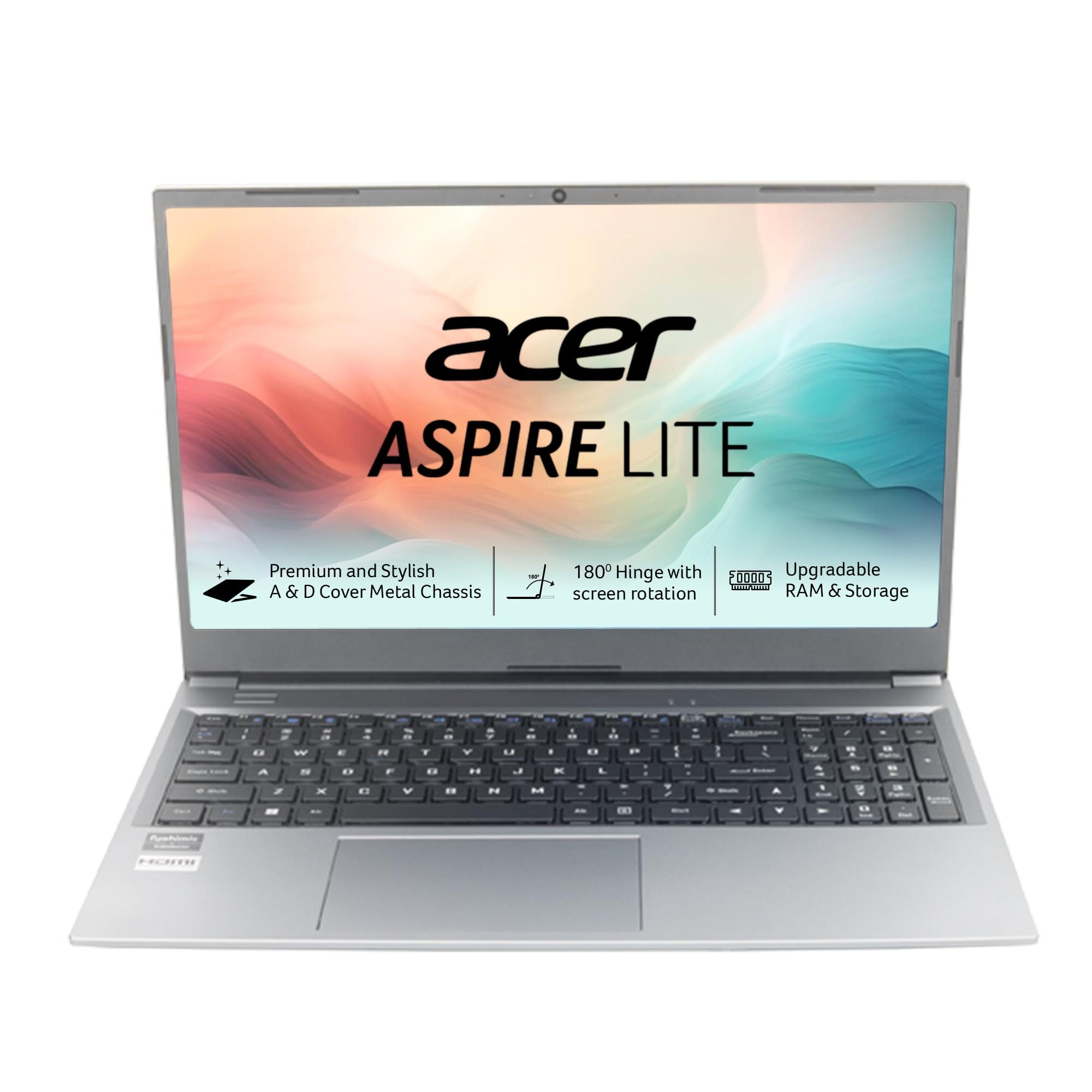 acer Aspire Lite 12th Gen Intel Core i3-1215U Premium Metal Laptop (Windows 11 Home/16 GB RAM/512GB SSD) AL15-52, 39.62cm (15.6") Full HD Display, Metal Body, Steel Gray, 1.59 Kg acer Aspire Lite 12th Gen Intel Core i3-1215U Premium Metal Laptop (Windows