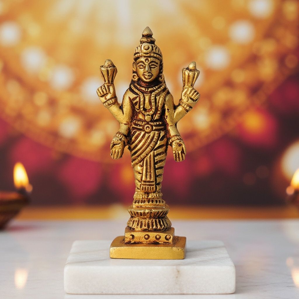 Brass Showpiece Laxmi Ji God Idol Statue (BSMAS1459 L)