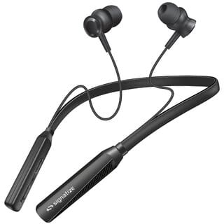 Signatize Wireless in-Ear Neckband Bluetooth Earphones with 10mm Drivers, Rich Music Experience, 50 Hours Playtime, Type