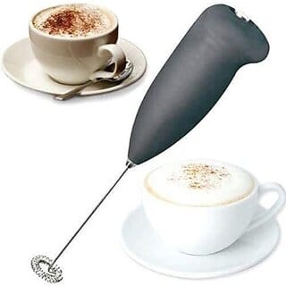 Hand Blender Mixer Froth Hot Coffee, Milk Shakes, Chocolate Drinks, Butter milk, Lassi, Mixing egg etc. Mini Handheld Portable Stainless Steel Drink Coffee machine Electric Battery Operated machine Personal Coffee Maker  (Multicolor)