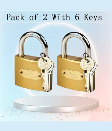 dust n shine Assorted Pad Lock ( Pack of 2 )