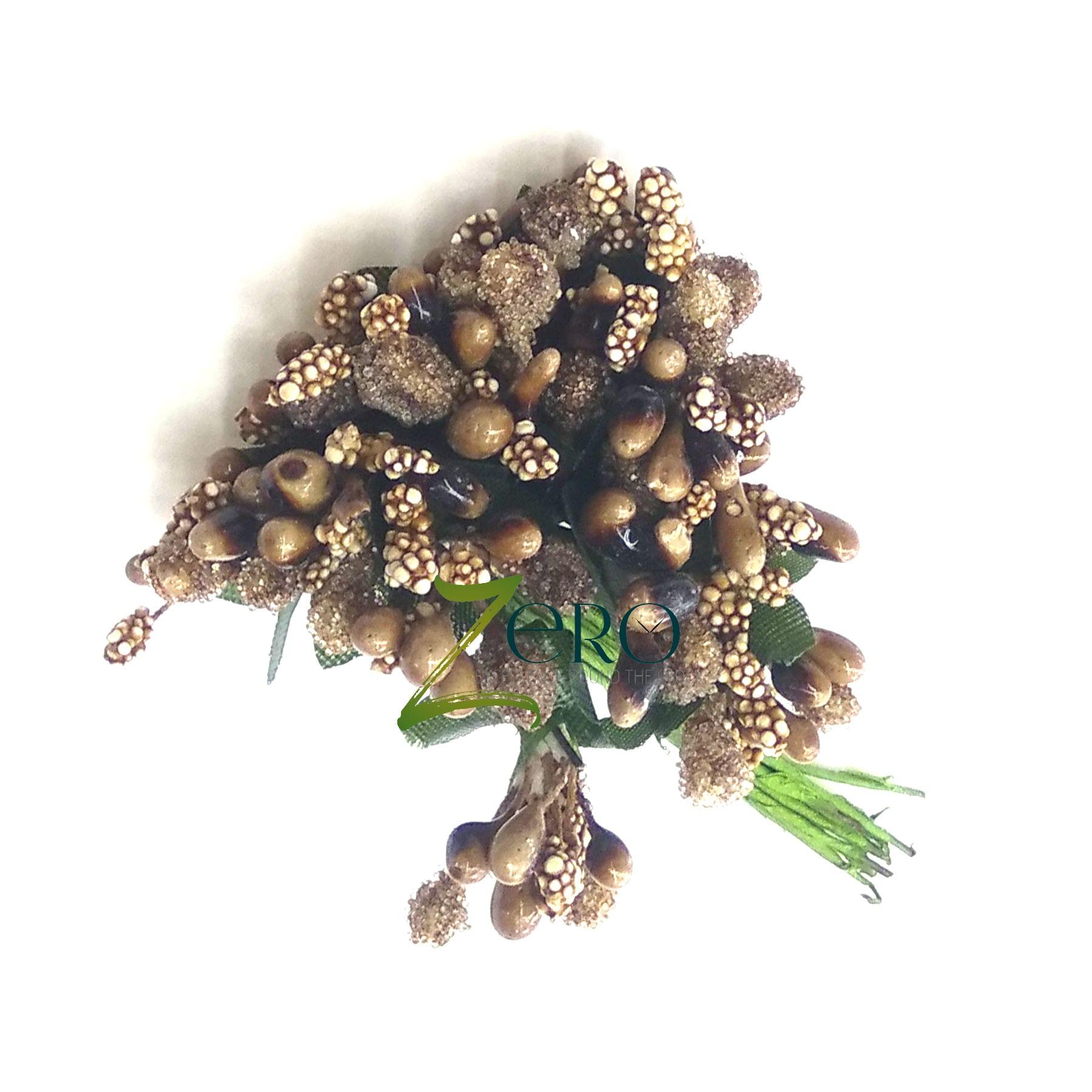 Bunch of 12 Pcs Two Tone Pollan - Dark Brown