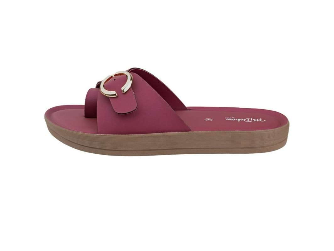 My Debon DL3580 Cherry Ladies Fashionable Semi Covering  Synthetic Leather Sandal  - UK 6