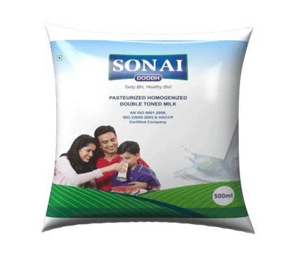 Sonai Pasteurized Toned Milk (500ml) | Fresh & Creamy | Daily Consumption