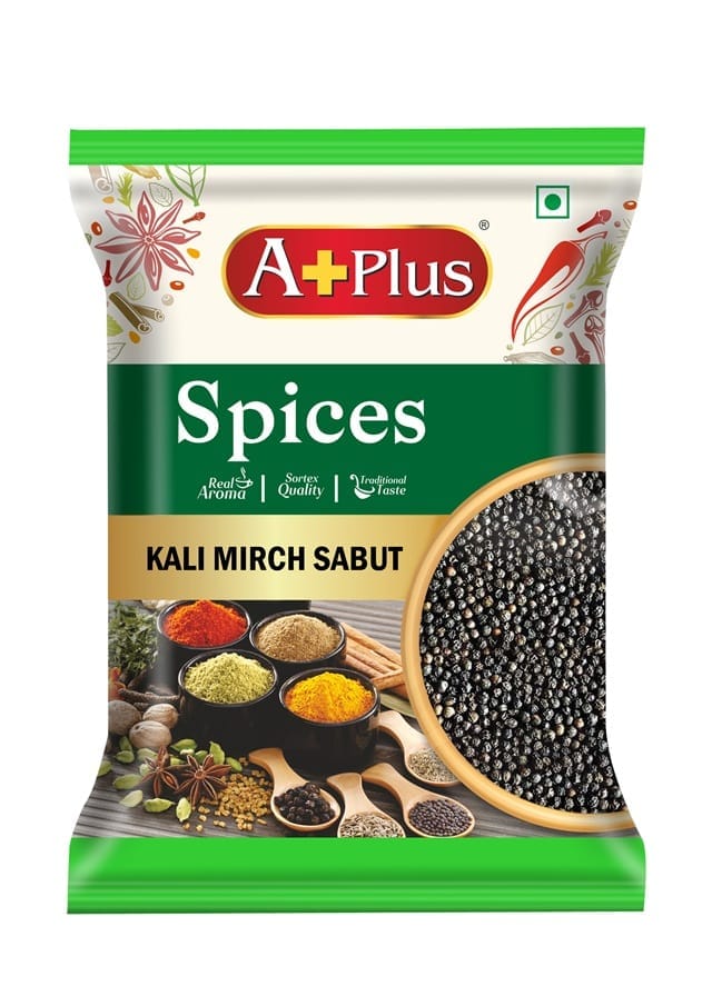 Aplus Kali Mirch Sabut Black Pepper 100gm(pouch)