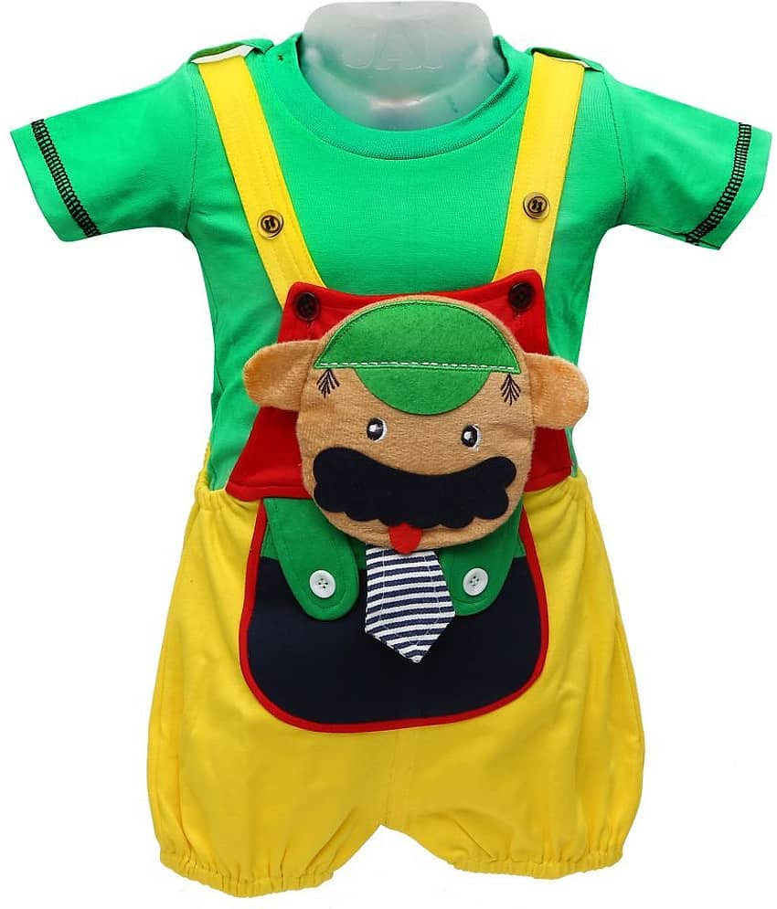 Zadmus Unisex for Baby Cotton Bodysuit ( Green )