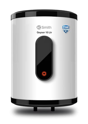 AO Smith Geyser VAS PLUS 15 Litre | 5 Star BEE Rating | Powerful 2KW Water Geyser for Bathroom | 2X Corrosion Resistant | Storage Water Heater | Warranty: 7Yr Tank, 3Yr Heating Element, 2Yr Overall AO Smith Geyser VAS PLUS 15 Litre | 5 Star BEE Rating | 